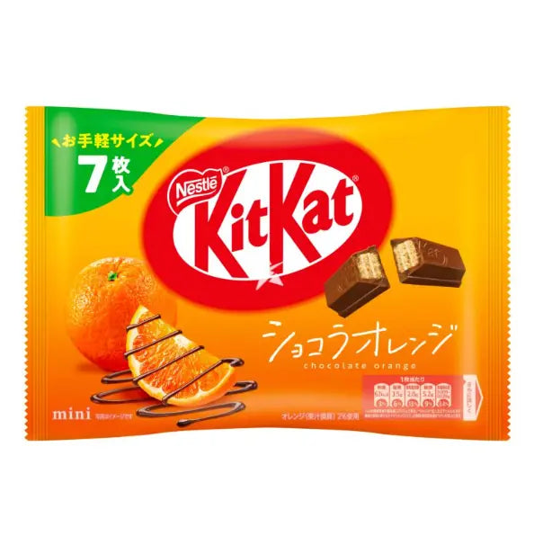 NESTLE- MINI KITKAT AL GUSTO CIOCCOLATO E ARANCIA - 7PZ - 81.2 G Mood Market