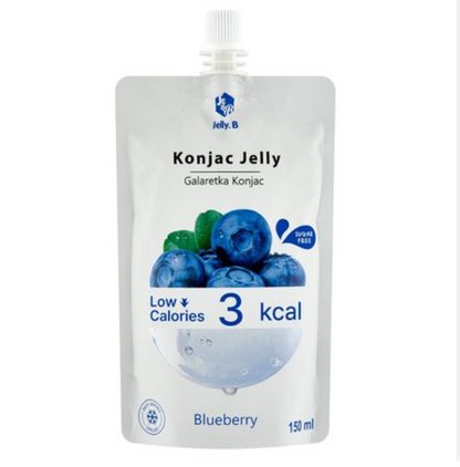 BEVANDA GELATINA DI KONJAC AL MIRTILLO - HALAL E GLUTEN FREE - 10 PZ X 150 ML