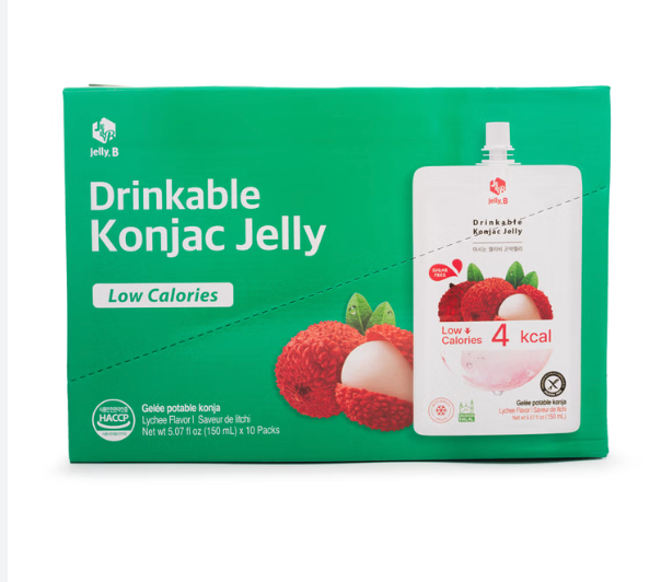 BEVANDA GELATINA DI KONJAC AL LITCHI - HALAL E GLUTEN FREE - 10PZ X 150 ML