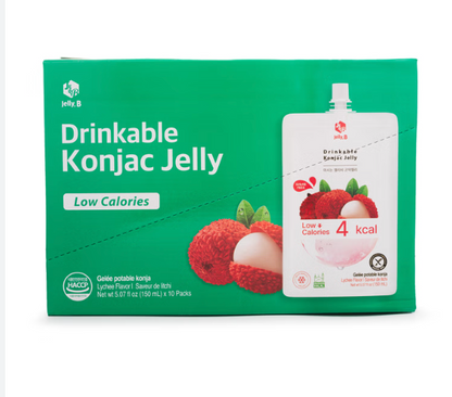 BEVANDA GELATINA DI KONJAC AL LITCHI - HALAL E GLUTEN FREE - 10PZ X 150 ML
