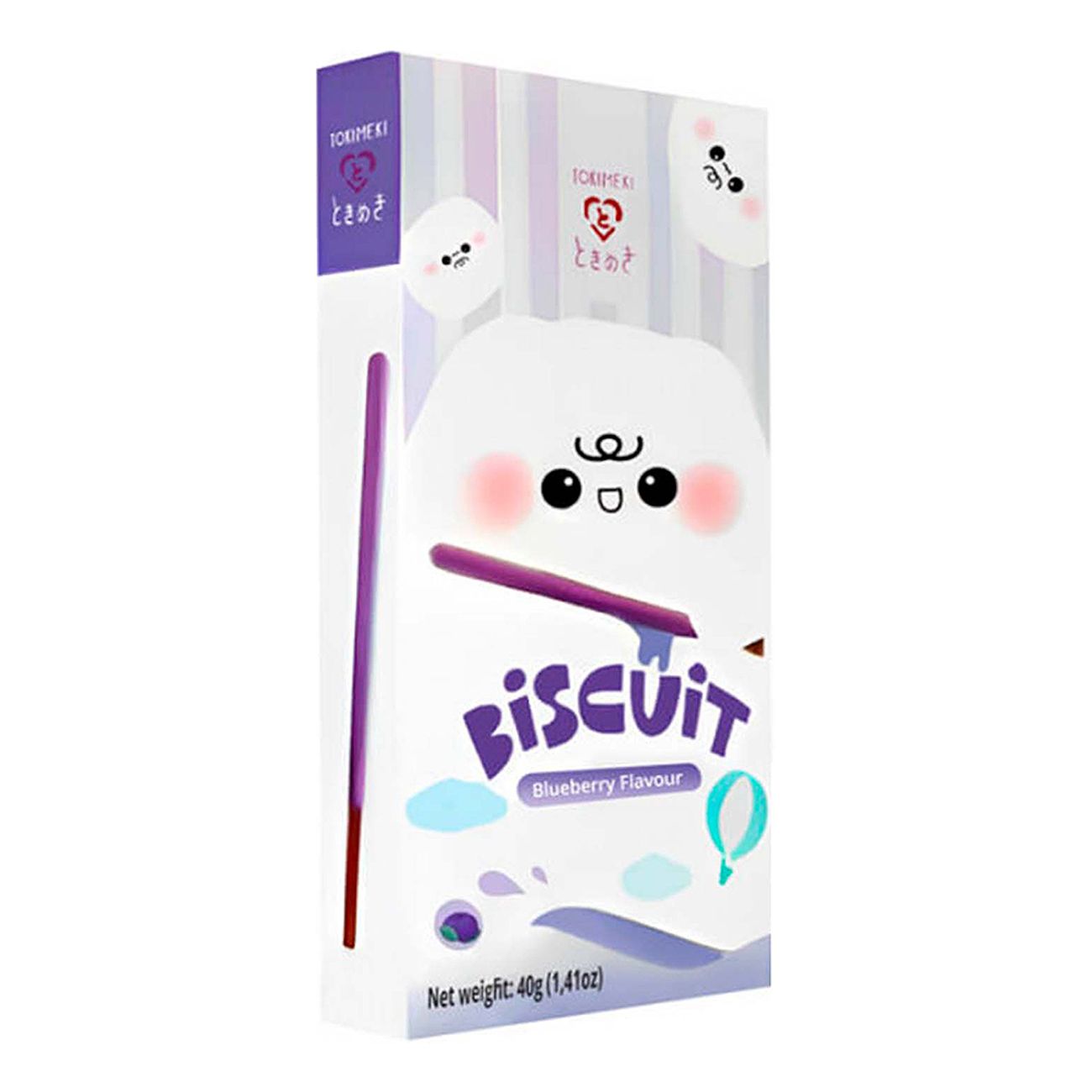 TOKIMEKI - BISCOTTI IN STICK AL GUSTO DI MIRTILLO - 40g