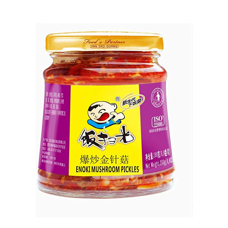 CONSERVA DI FUNGHI ENOKI PICCANTE 280G