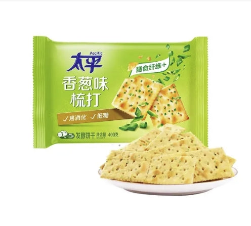 CRACKERS CON ERBA CIPOLLINA - 100 G