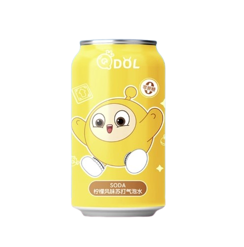 QDOL BEVANDA GASSATA - SODA AL GUSTO DI LIMONE - 330 ML