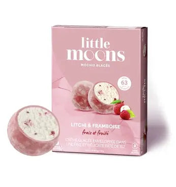 MOCHI GELATO LITCHI E LAMPONE - LITTLE MOONS Mood Market
