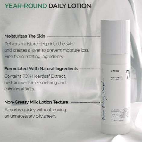 ANUA HEARTLEAF 70 DAILY LOTION 200ML