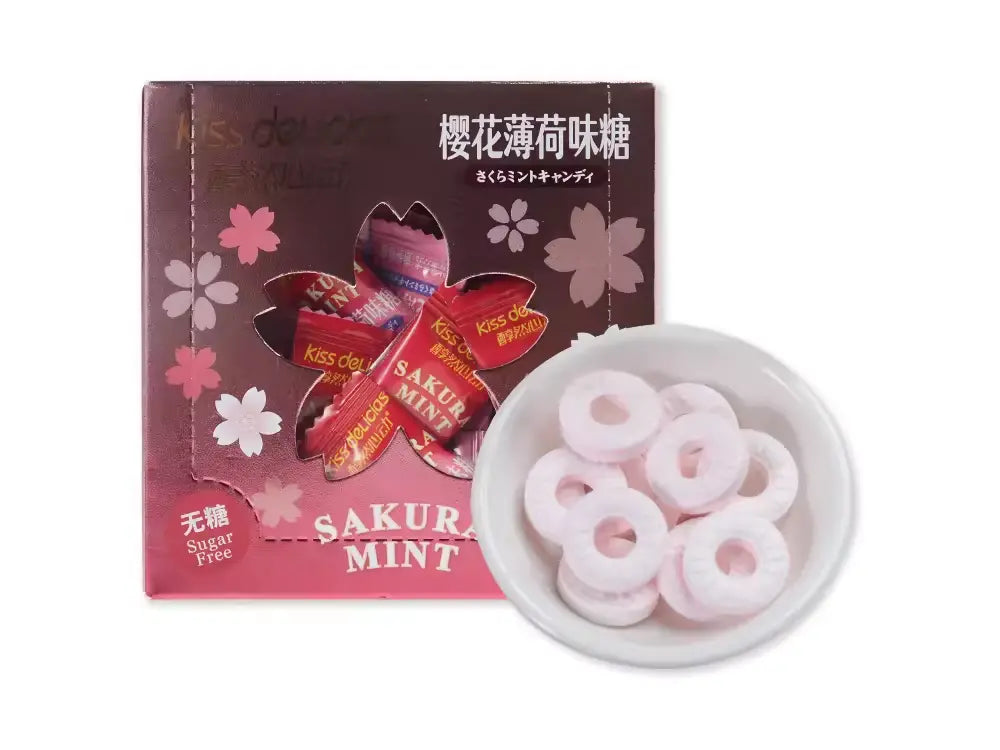 KISS DELICIAS – CARAMELLE GUSTO SAKURA E MENTA SENZA ZUCCHERO – 50 G 一统