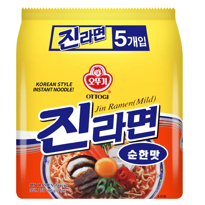 RAMEN ISTANTANEO CLASSICO COREANO – 5 PACCHI DA 120 G 一统