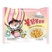 Samyang Buldak – Scharfes Hähnchen mit Sahne und Käse (koreanische Nudeln, 140 g)