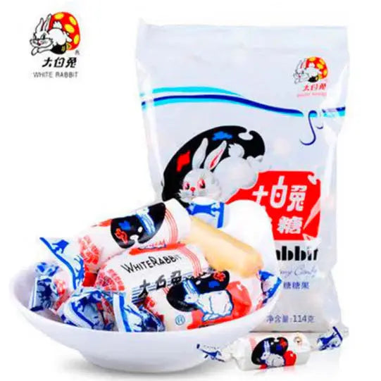 CARAMELLE AL LATTE WHITE RABBIT 114G xinle