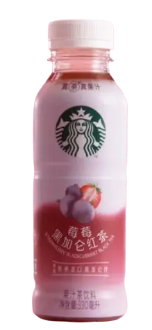 STARBUCKS - BEVANDA DI TÈ NERO AL NATA DI MIRTILLO E FRAGOLA - 330ML 今日
