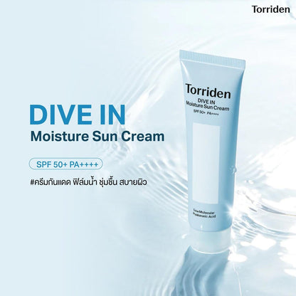 TORRIDEN DIVE IN MOISTURE SUN CREAM SFP 50 PA++++ 60ML