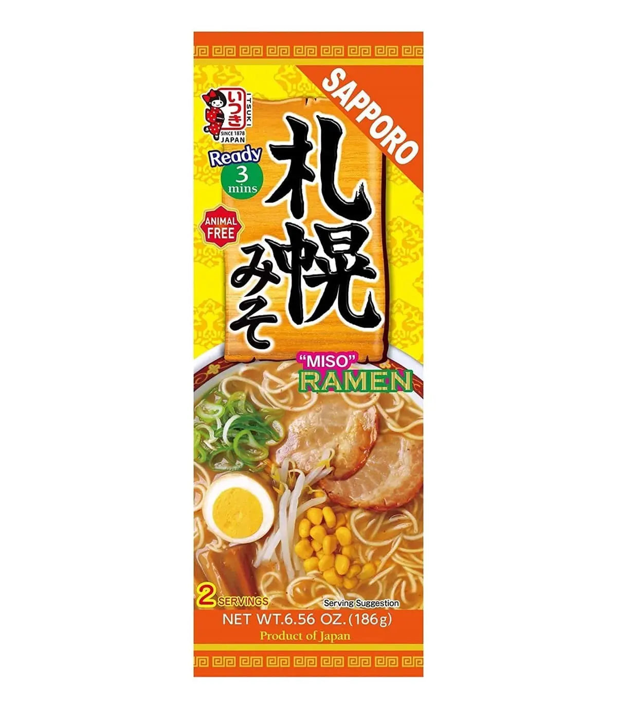 ITSUKI SPAGHETTI PRONTI SAPPORO MISO RAMEN – 188 G JFC