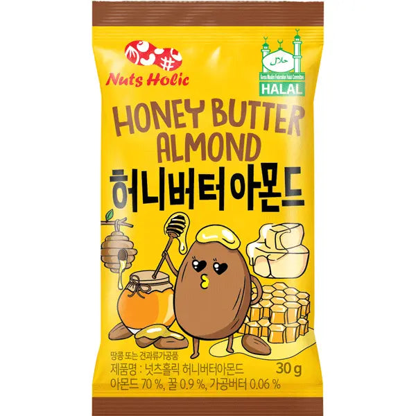 MANDORLE AL GUSTO DI MIELE E BURRO – 30 G – NUTS HOLIC Mood Market