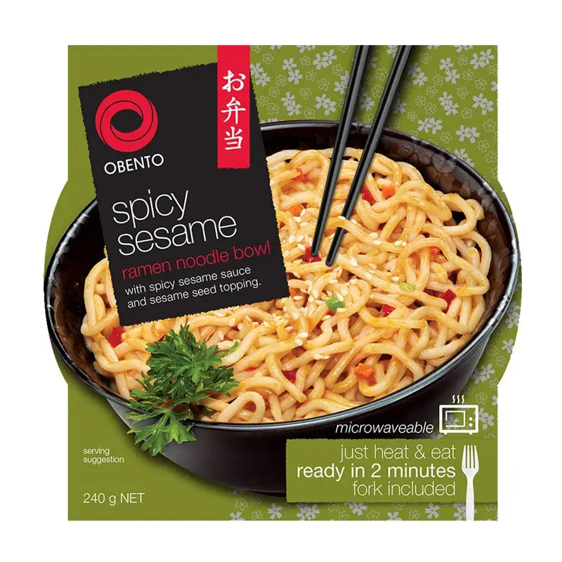 UDON ISTANTANEO AL PASTE DI SESAMO PICCANTE – 240G – OBENTO 赢乐