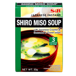 S&B – ZUPPA DI MISO AL GUSTO DI CROSTINO GIAPPONESE, ALGHE E CIPOLLA VERDE – 33 G