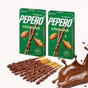 LOTTE – Pepero-Keksstangen mit Schokoladen- und Mandelgranulatüberzug – 32 g