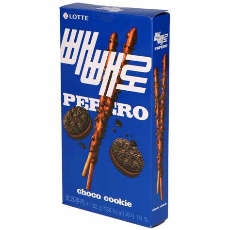 LOTTE – PEPERO STICK DI BISCOTTI RICOPERTI CON CIOCCOLATO E COOKIES – 32 G