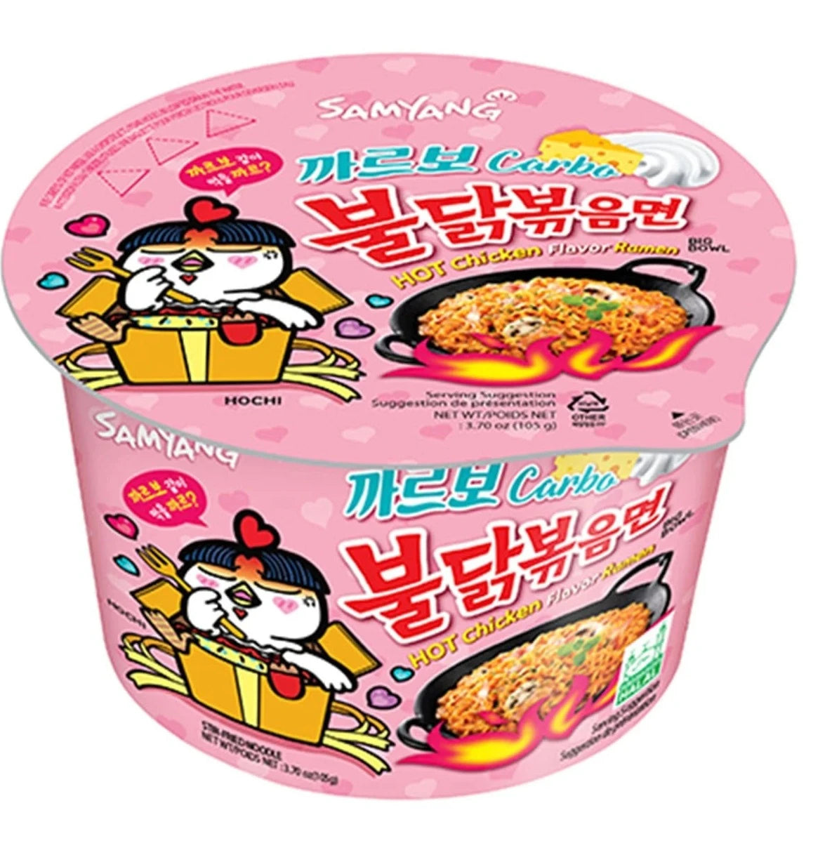 SAMYANG- RAMEN INSTANTANEI COREANI PICCANTI CON FORMAGGIO 105G