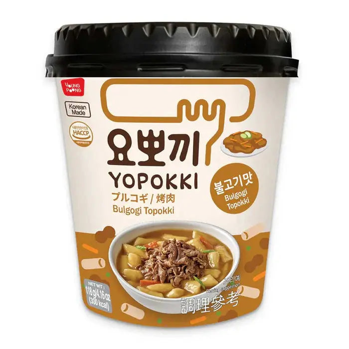 YOPOKKI – CUP GNOCCHI DI RISO AL GUSTO DI BULGOGI – 118 G yopokki