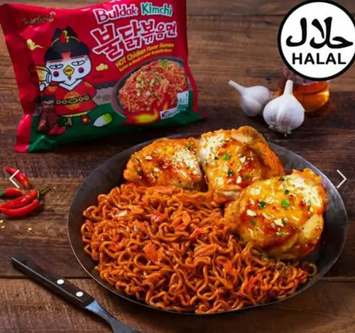 5 CONFEZIONI MISTE RAMEN BULDAK CHEESE, CARBONARA, KIMCHI, HOT CHICKEN, STEW TYPE 5X140G Mood Market