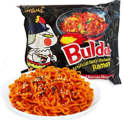 5 gemischte Ramen-Packungen: Buldak-Käse, Carbonara, Kimchi, scharfes Hähnchen, Eintopf (5 x 140 g)
