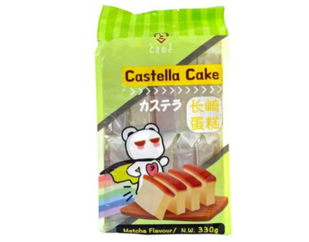 TORTA CASTELLA AL MATCHA DOLCE SOFFICE TRADIZIONALE GIAPPONESE 330G