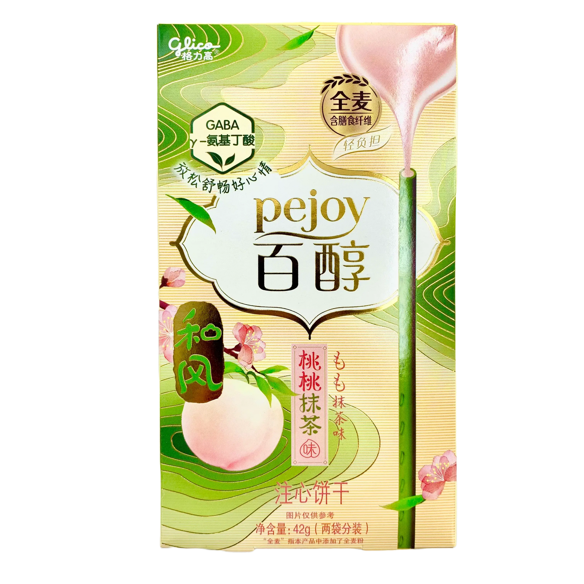 POCKY STIKS CON CREMA DI MATCHA E PESCA 42G 今日
