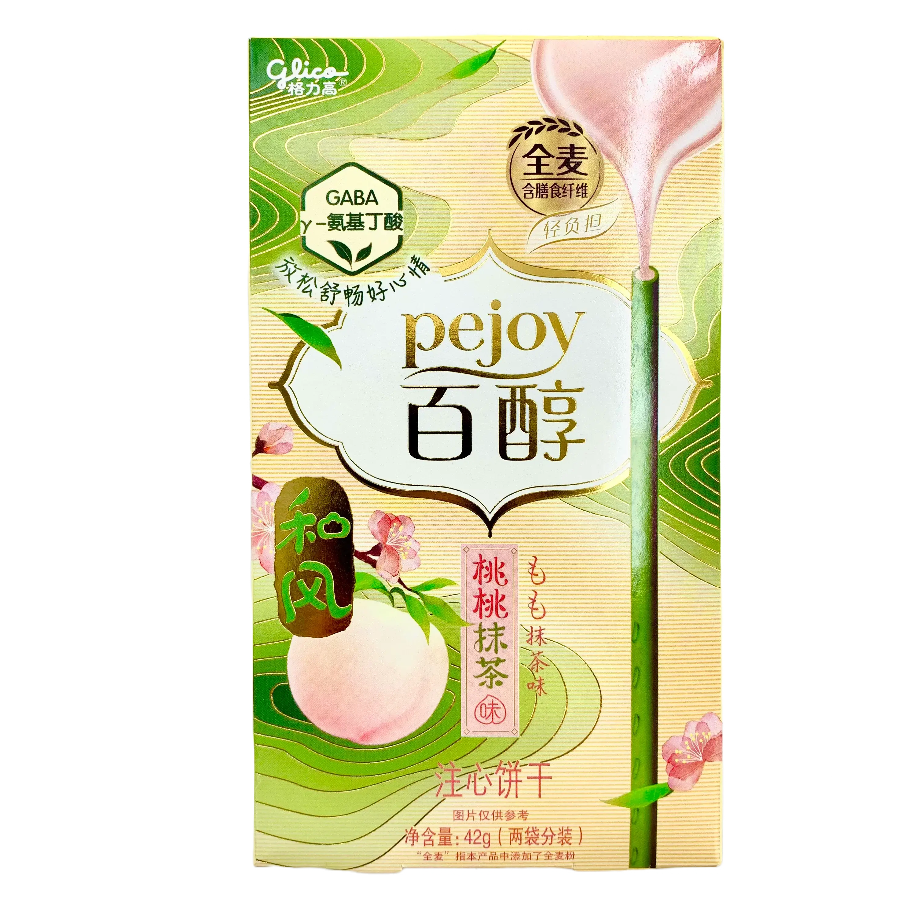 POCKY STIKS CON CREMA DI MATCHA E PESCA 42G 今日