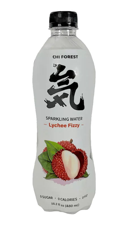 GENKI FOREST SODA WITH LYCHEE FLAVOUR WITHOUT SUGAR 480ML
