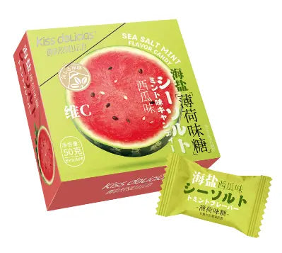 KISS DELICIAS CARAMELLE MENTA E ANGURIA - 50G Kiss Delicias