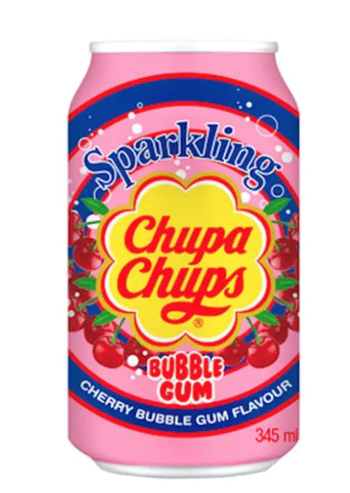 SODA AL BUBBLE GUM DI CILIEGIE CHUPA CHUPS 345ML ASIA FOOD