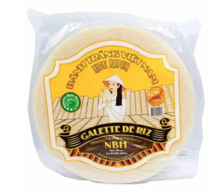 CARTA DI RISO PER INVOLTINI 400 GR - DIAMETRO 22 CM HERMAN