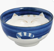 SET OF 4 MANEKI NEKO LUCKY CAT BOWLS