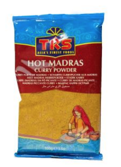 CURRY PICCANTE MADRAS IN POLVERE 100 G