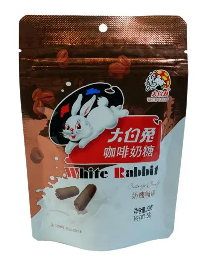 CARAMELLE LATTE E CAFFE' WHITE RABBIT 58G TENGLONG