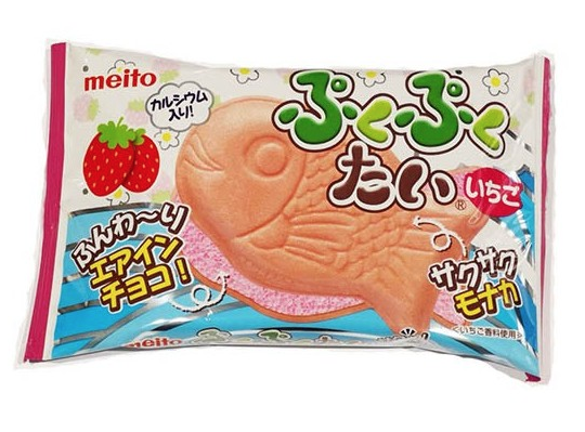 MEITO - CHOCOLATE AND STRAWBERRY WAFER COOKIE - 16.5 G