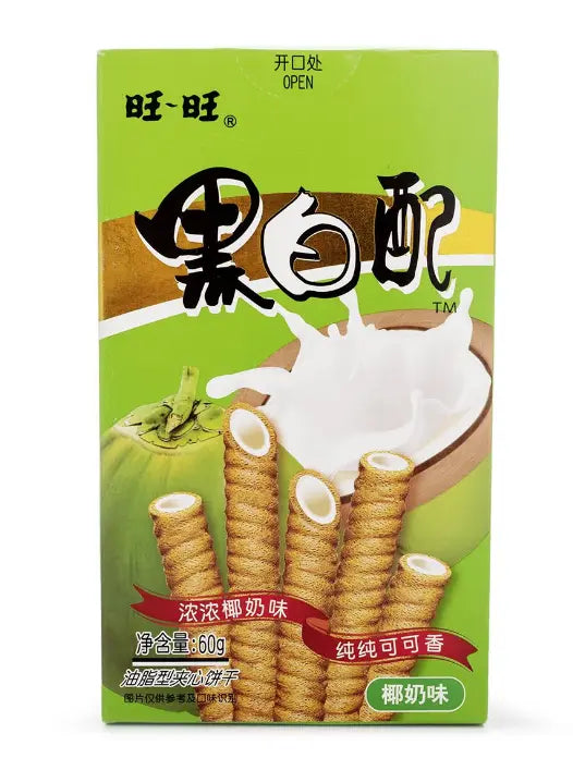 WAFER ROLL AL CIOCCOLATO RIPIENO DI CREMA AL COCCO 60 GR ITON