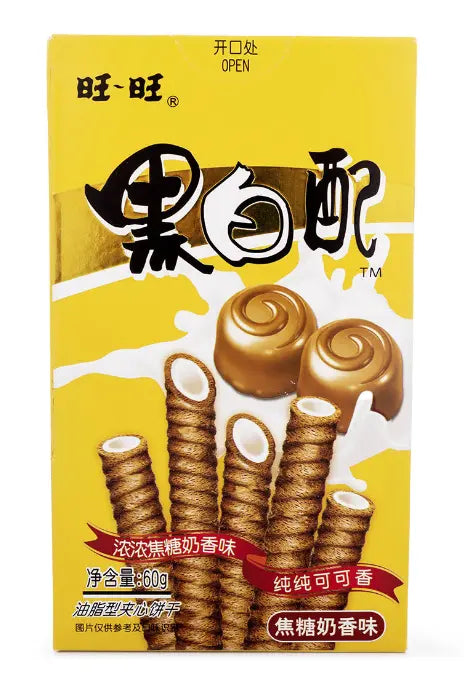WAFER ROLL AL CIOCCOLATO CON CREMA AL CARAMELLO 60 GR ITON