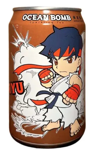 BEVANDA GASSATA A BASE DI TE' CON MELA STREET FIGHTER RYU 330ML 今日