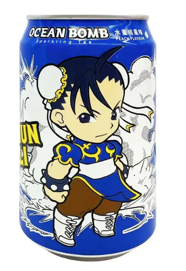 BEVANDA GASSATA A BASE DI TE' CON PESCA STREET FIGHTER CHUNLI 330ML 今日