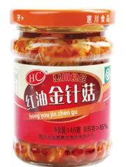 CONSERVA DI FUNGHI ENOKI IN OLIO PICCANTE 145 GR 蔡氏