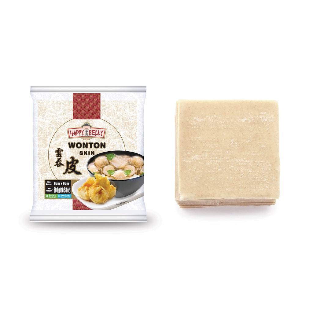 Gefrorene Wan-Tan-Blätterteigplatten 9x9 cm - 300 g