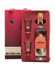 LIQUORE ALLE ROSE CON BICCHIERI - 500ML DINGFENG